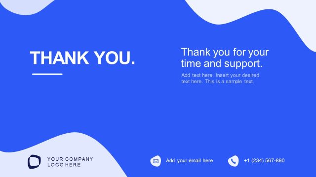 Thank You Presentation – Business Growth PPT Template Slide