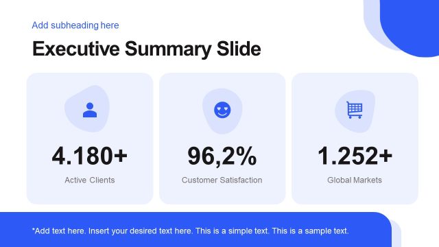 Executive Summary Visualization – Business Growth PPT Template