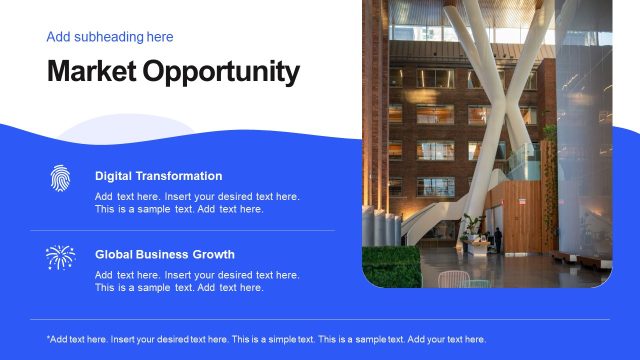 Market Opportunity Slide with Icons – Business Growth PPT Template