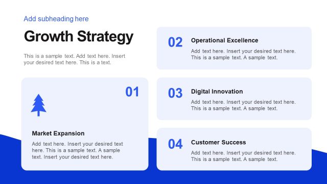 Growth Strategy Overview Slide – Business Growth Template