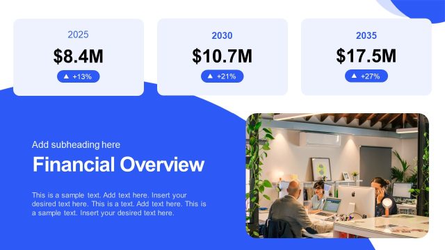 Financial Overview Slide with Stats – Business Growth Deck