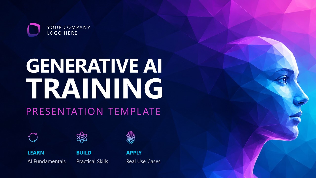 Generative AI Training PPT Slide Layout 