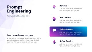 Customizable Generative AI Training PPT Template