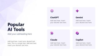 Four Key Segments - Generative AI Training Slide Template  