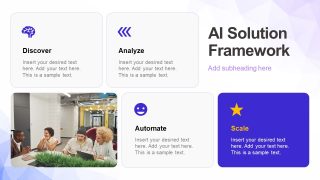 Editable AI-Powered Growth Template Slide 
