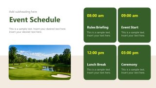 Event Details Presentation Slide - Block Format & Image Layout