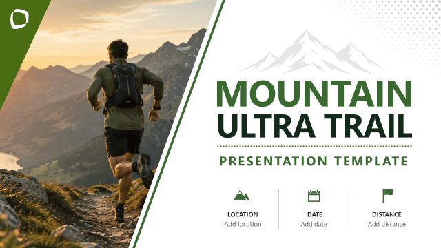 Mountain Ultra Trail Event PowerPoint Template