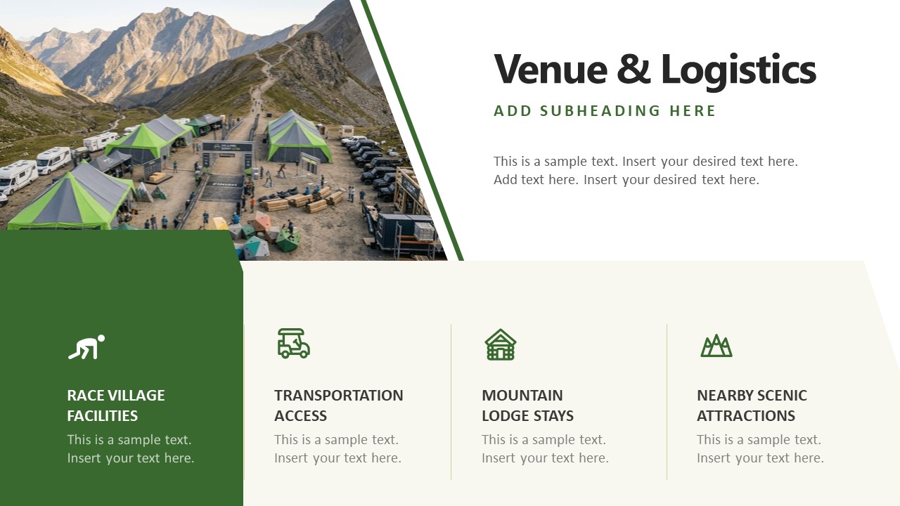 Mountain Ultra Trail Event PowerPoint Template