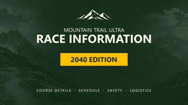 Race Information Dashboard for Mountain Ultra Trail Event
