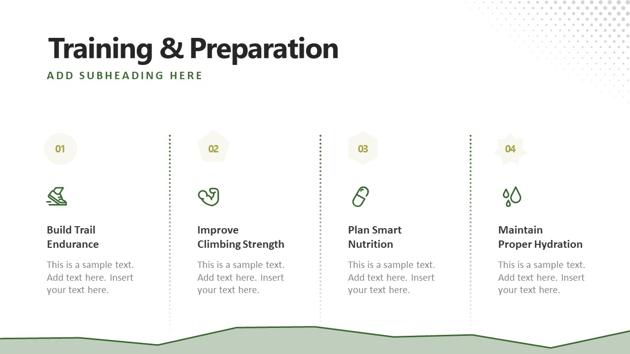 Mountain Ultra Trail Event PowerPoint Template