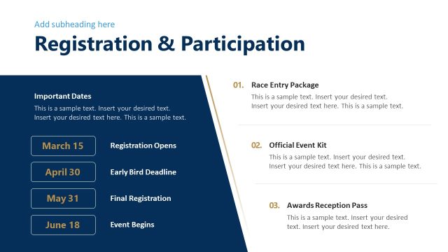 Registration & Participation Slide – Yacht Regatta PPT Slide Template