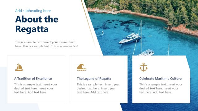 About the Regatta Infographics Slide – Yacht Regatta Template