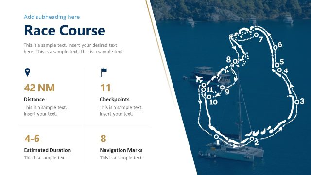 Race Course Presentation Slide – Yacht Regatta PPT Template