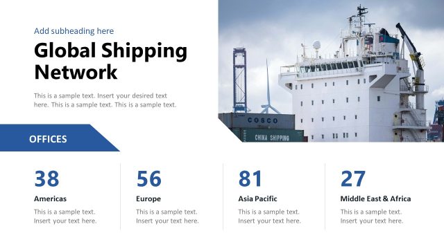 Global Shipping Network Overview Slide