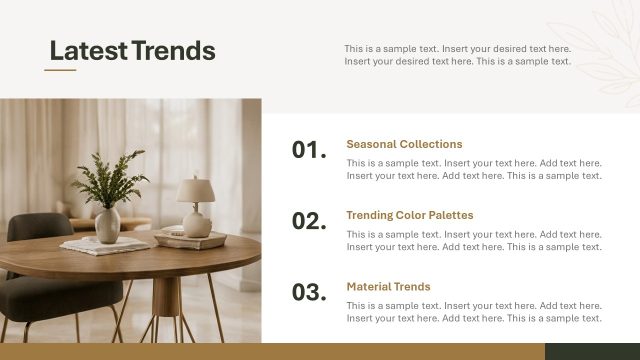 Latest Trends Presentation Slide – Decor Store PPT Template