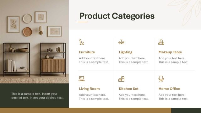 Decor Store Presentation – Product Categories Slide