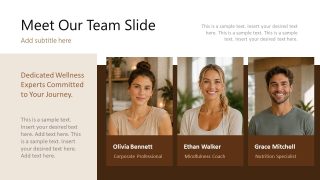Wellness Mindfulness Layout for Team Members Presentation 