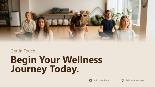Begin Your Wellness Presentation Slide – Wellness Mindfulness Template