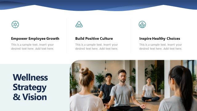 Wellness Strategy & Vision Presentation Template Slide