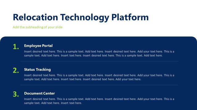 Relocation Technology Platform PowerPoint Slide