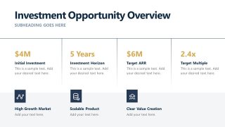 Customizable Investment Opportunity Assessment PPT Template