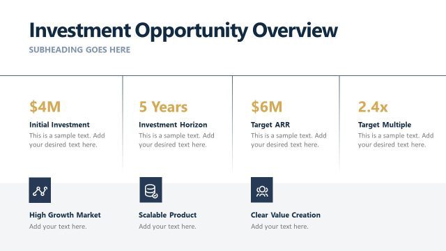 Investment Opportunity Overview Slide PPT Layout