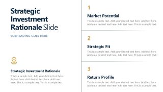 Investment Opportunity Assessment Template Slide 