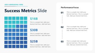 Success Metrics Data Visualization Board - Business Development Template
