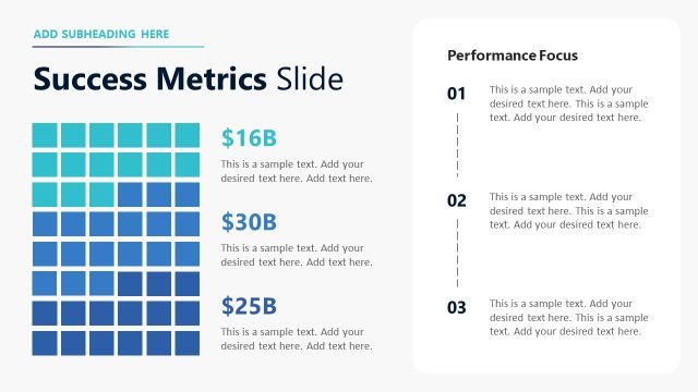 Success Metrics Slide – Business Development PPT Template