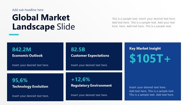 Global Market Landscape Slide with Multiple Segments