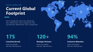 Global Footprint Slide with Map Diagram Slide Deck 
