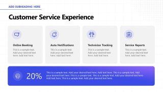 Four Vertical Columns Slide - Field Service Management Template Deck 