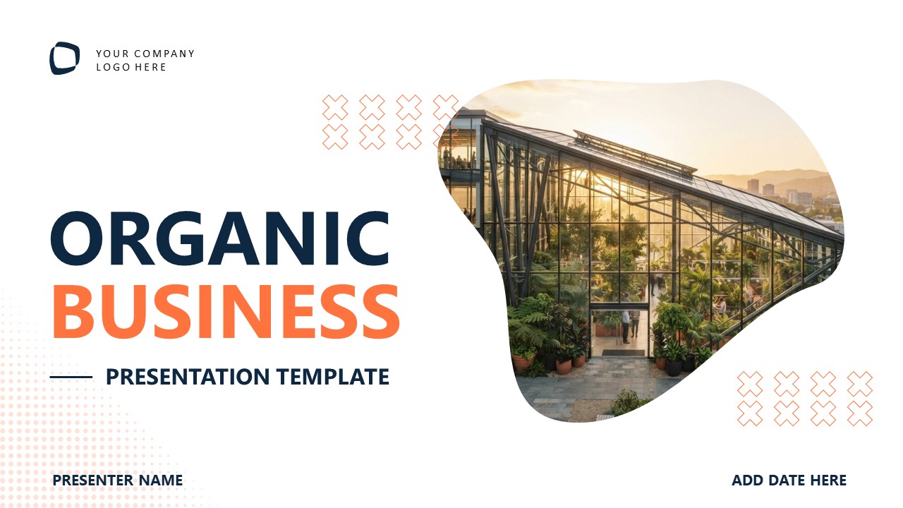Organic Business Template Slide for Presentation 