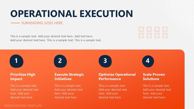 Operational Execution Slide – Organic Business Template