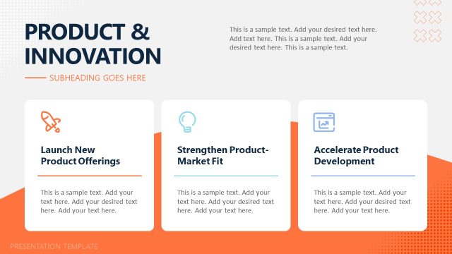 Product & Innovation Infographic Segments Slide – Organic Business Template