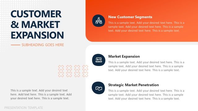 Customer & Market Expansion Infographics Slide