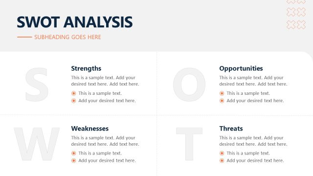 SWOT Analysis PowerPoint Slide – Organic Business PPT Template