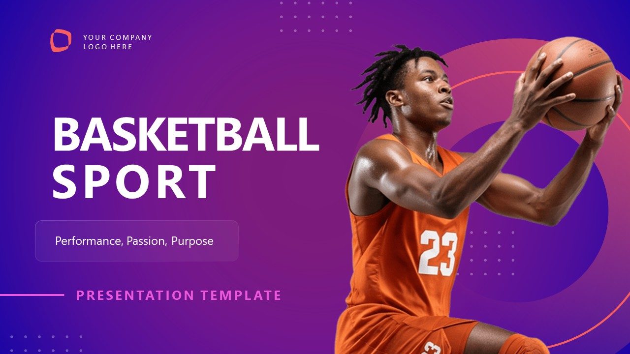 Basketball Sport PowerPoint Template