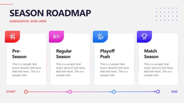 Season Roadmap Slide – Basketball Sport Template