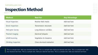 Electric Grid Inspections Template Slide 