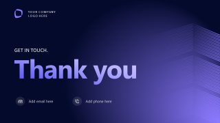 SaaS Company Slide PPT Template 