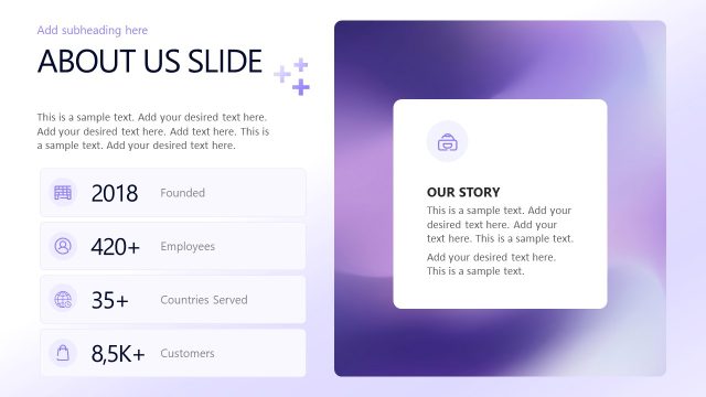 About The Company Slide – SaaS Company PPT Template