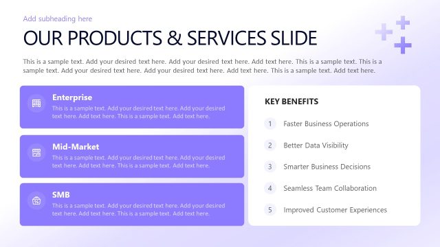 Our Products & Services Slide – SaaS Company Deck
