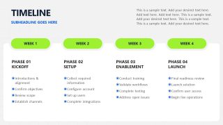 Monthly Timeline Slide for Client Onboarding Presentation Template 