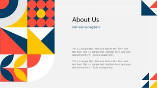 Company Introduction in Light Geometry Presentation Deck