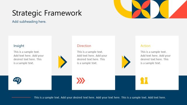 Strategic Framework Process Diagram PPT Slide