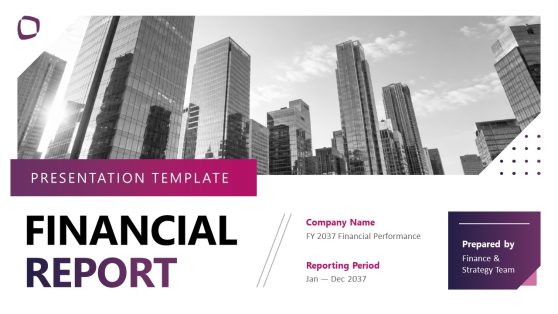 Customizable Financial Report Slide Deck