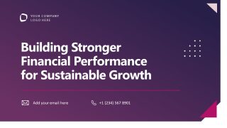 Editable Financial Report Slide Template 