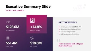 Financial Report Presentation Template