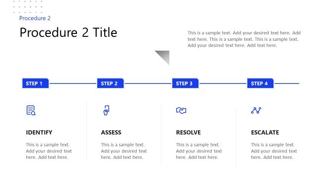 Second Procedure PowerPoint Slide – Procedure Handbook PPT Template